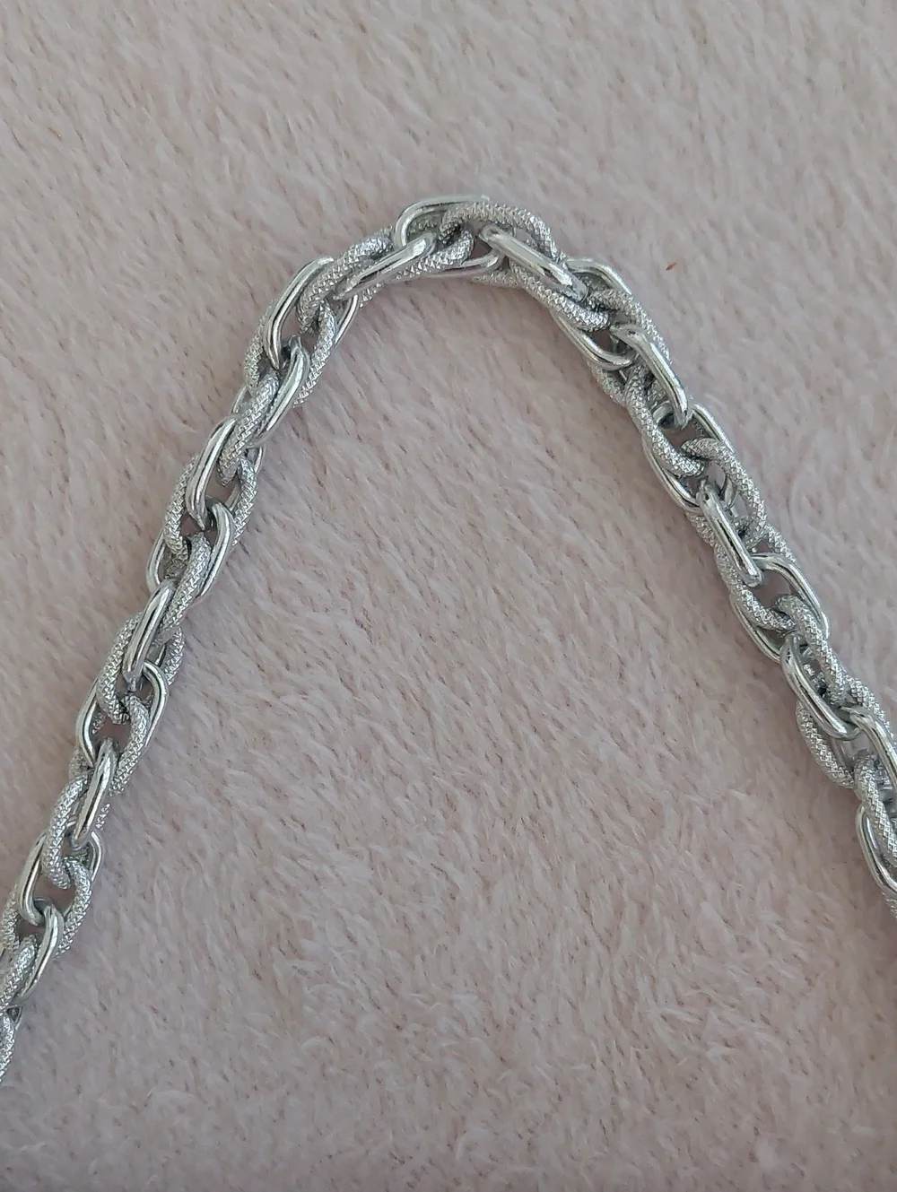 Silver Evening Clutch Bag with Chain Handle  NWOT